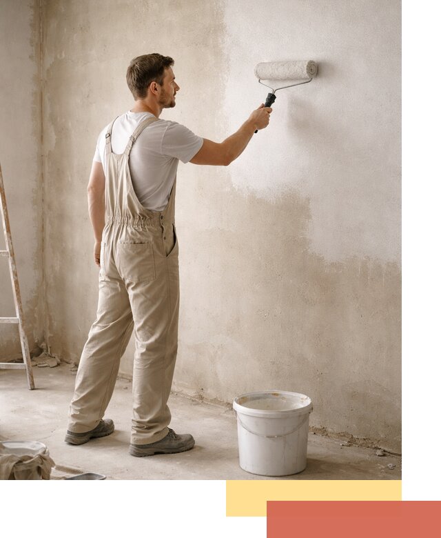 Грунтовка стен под отделку в Куйбышеве профессиональным раствором