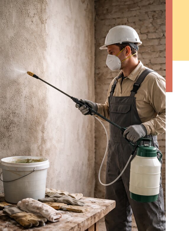 Антисептическая обработка стен в Куйбышеве от 1244 руб. — быстро и недорого | ОТДЕЛОЧНИК-Кбш