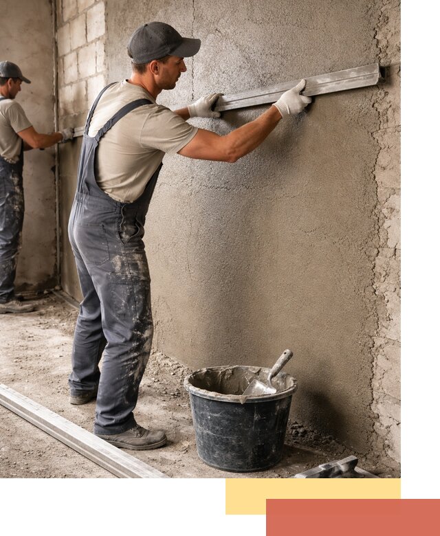 Штукатурка стен цементно-песчаная в Куйбышеве профессионально