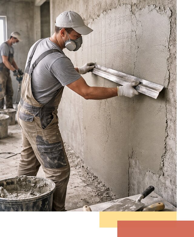 Штукатурка бетонных стен в Куйбышеве качественно и долговечно