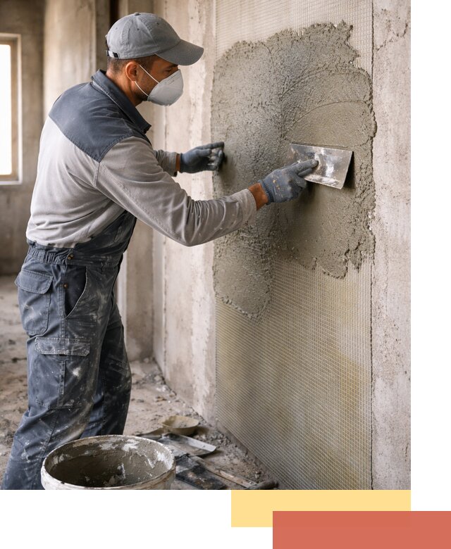 Штукатурка стен по сетке в Куйбышеве под ключ качественно и быстро