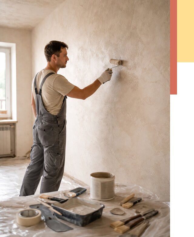 Нанесение лессирующей краски по декоративке в Куйбышеве от 1815 руб. | ОТДЕЛОЧНИК-Кбш