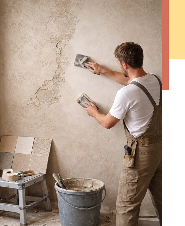 Ремонт декоративной штукатурки в Куйбышеве от 4666 руб. под ключ | ОТДЕЛОЧНИК-Кбш