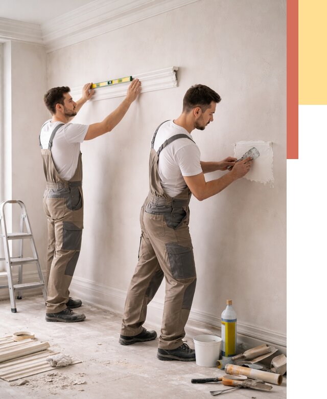 Монтаж лепнины на стены в Куйбышеве от 4666 руб. — недорого, быстро | ОТДЕЛОЧНИК-Кбш