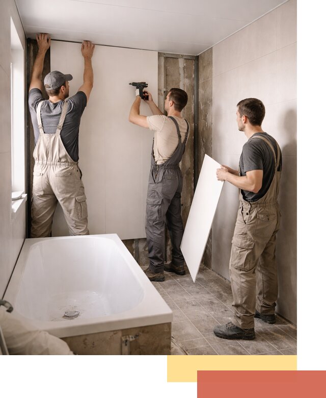 Отделка ванной панели ПВХ профессионально в Куйбышеве