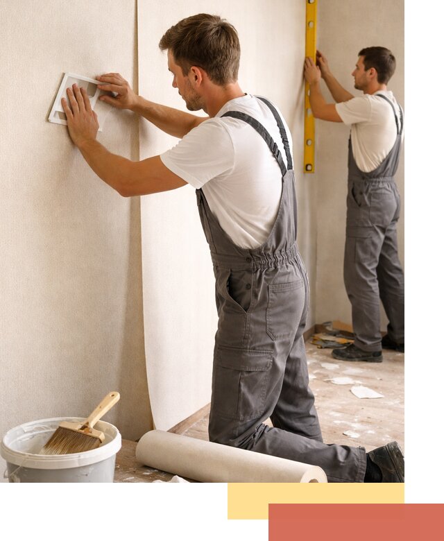 Поклейка бумажных обоев в Куйбышеве качественно и недорого