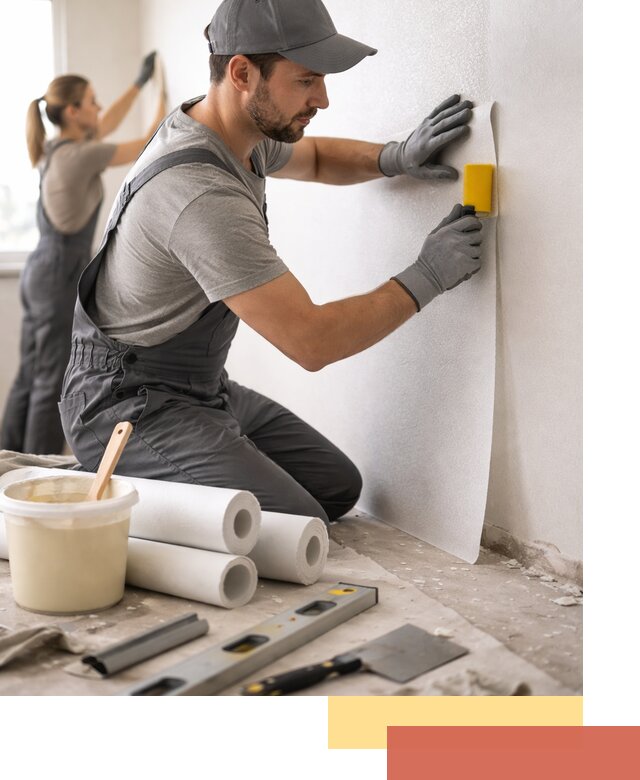 Поклейка стеклообоев профессионально в Куйбышеве