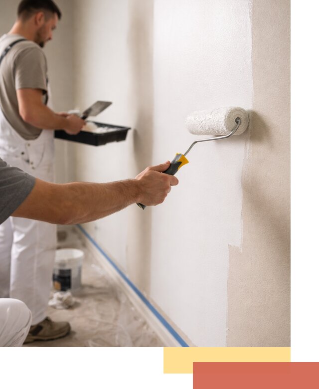 Покраска стен акриловой краской профессионально в Куйбышеве