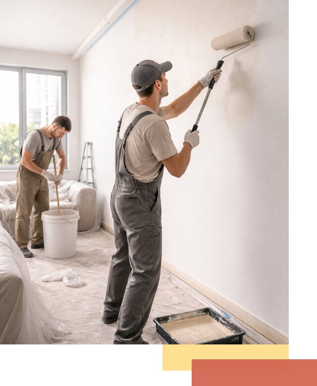 Покраска стен в офисе в Куйбышеве — быстрый и качественный ремонт