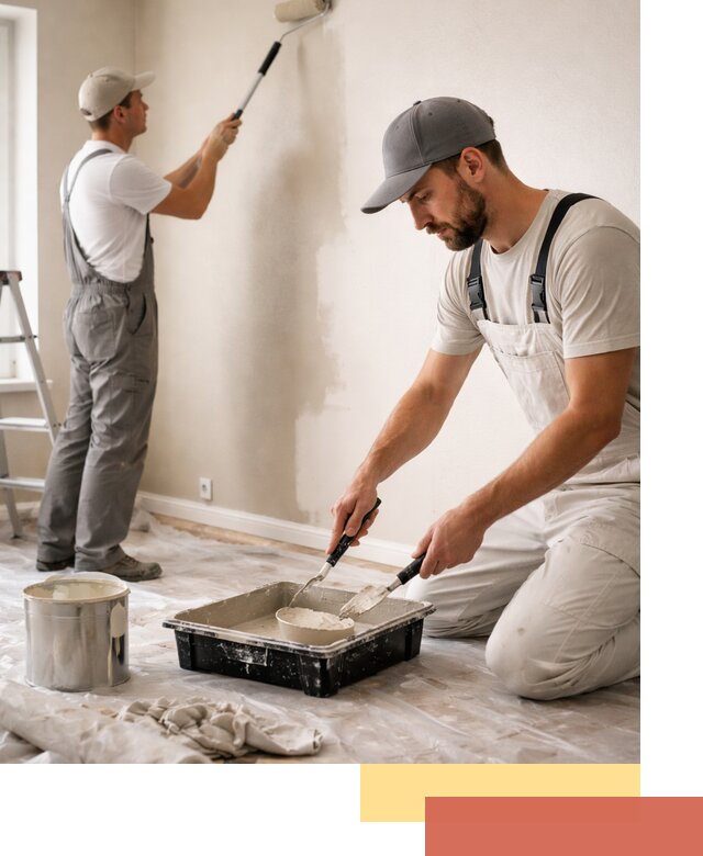 Покраска стен в квартире в Куйбышеве — профессионально и аккуратно