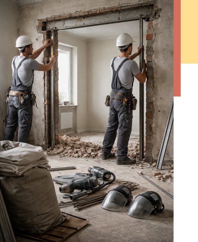 Расширение дверного проема в Куйбышеве от 12961 руб. под ключ | ОТДЕЛОЧНИК-Кбш