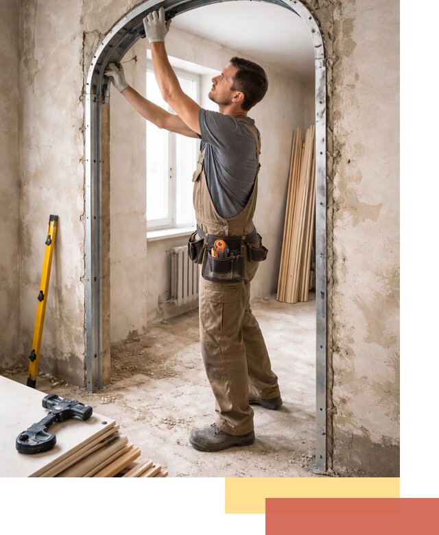 Устройство арочного проема в Куйбышеве под ключ