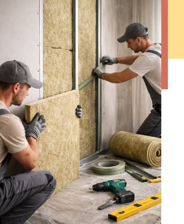 Шумоизоляция стен в Куйбышеве под ключ от 1918 руб. | ОТДЕЛОЧНИК-Кбш