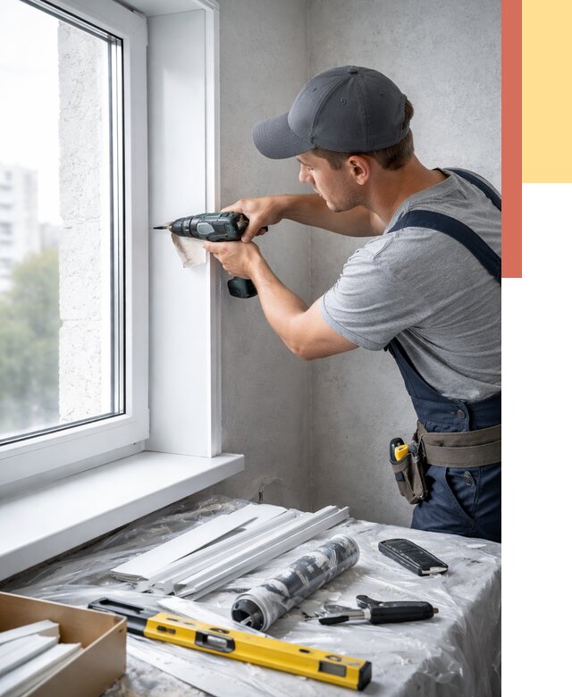 Установка пластиковых откосов в Куйбышеве от 2333 руб. | ОТДЕЛОЧНИК-Кбш монтаж, быстро и недорого