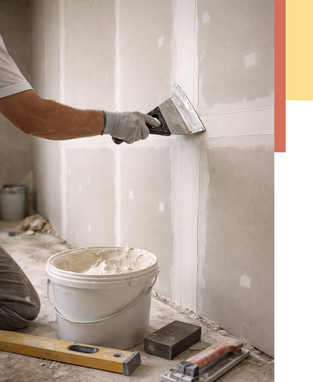 Шпаклевка перегородок из гипсокартона в Куйбышеве от 2592 руб. — услуги ОТДЕЛОЧНИК-Кбш