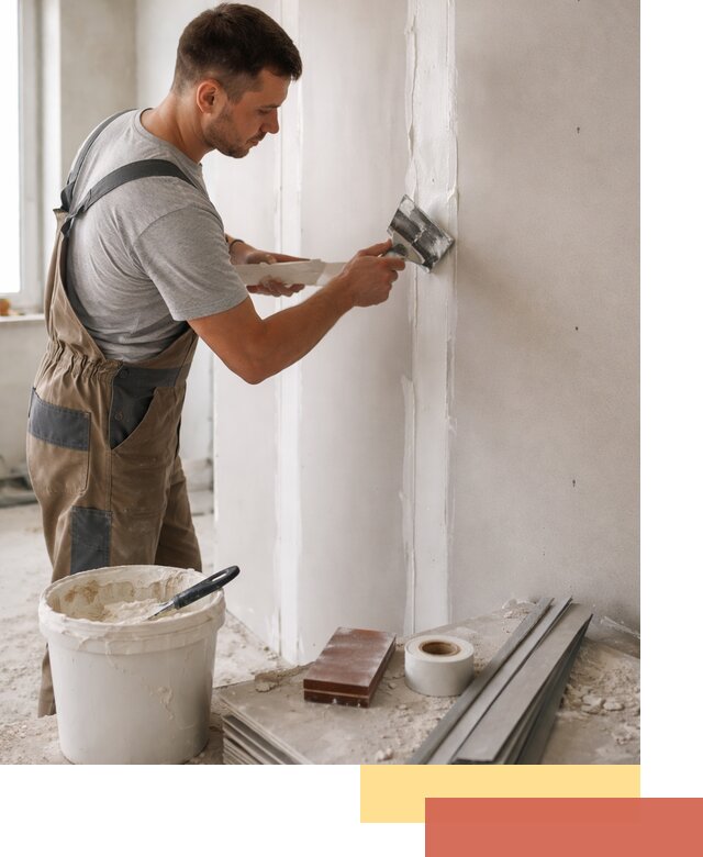 Шпаклевка перегородок из гипсокартона в Куйбышеве качественно и быстро