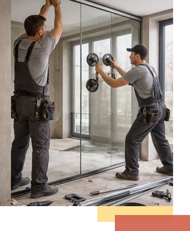 Цельностеклянные перегородки под ключ в Куйбышеве