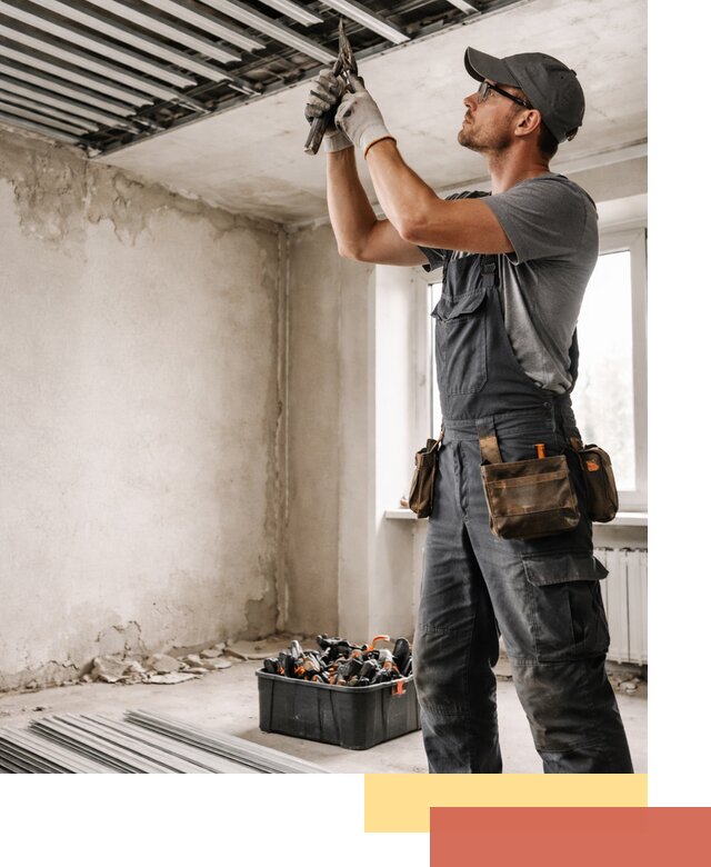 Демонтаж реечного потолка в Куйбышеве быстро и аккуратно