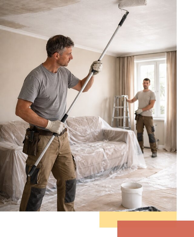 Грунтовка потолка в Куйбышеве — подготовка под покраску и отделку