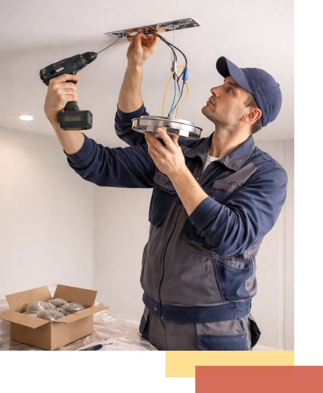 Установка люстры в натяжной потолок в Куйбышеве