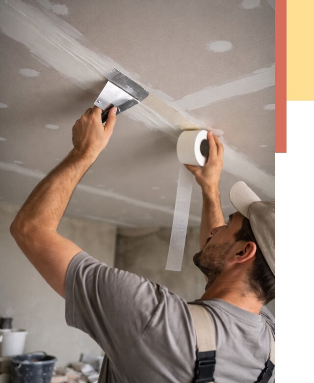 Обработка швов потолка ГКЛ в Куйбышеве от 7777 руб. под ключ | ОТДЕЛОЧНИК-Кбш