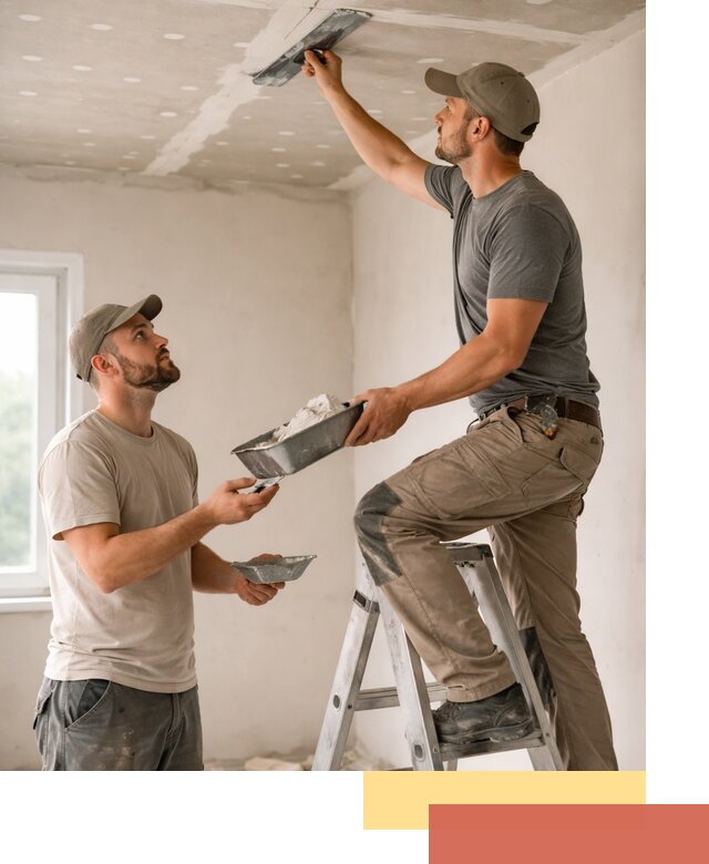 Шпаклевка потолка из гипсокартона в Куйбышеве качественно и быстро