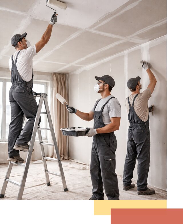 Покраска потолка из гипсокартона в Куйбышеве качественно и недорого