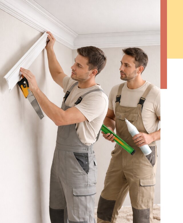 Монтаж потолочного плинтуса в Куйбышеве от 2385 руб. — быстро и недорого | ОТДЕЛОЧНИК-Кбш