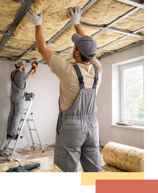 Утепление потолка под ключ в Куйбышеве качественно и быстро