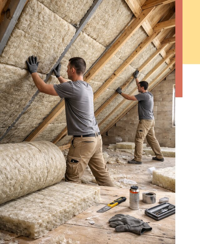 Утепление потолка минватой в Куйбышеве от 1504 руб. — быстро и недорого | ОТДЕЛОЧНИК-Кбш