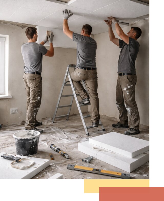 Утепление потолка пенопластом в Куйбышеве быстро и качественно